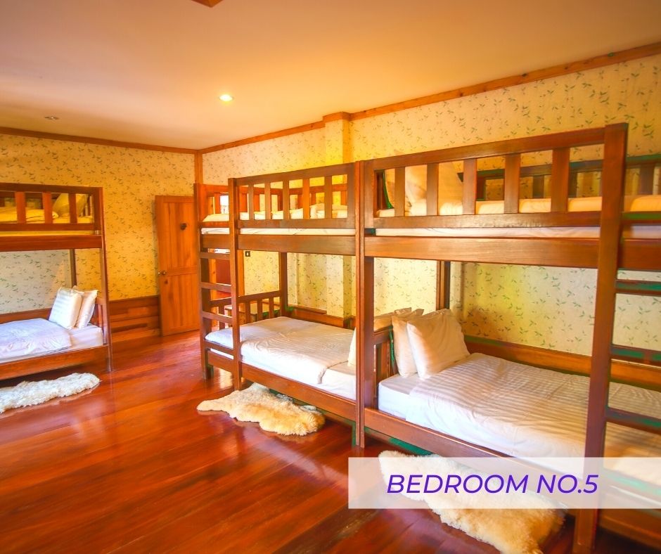 Bunk bed room (Bedroom 5) at Cabin Pool Villa Khao Yai.