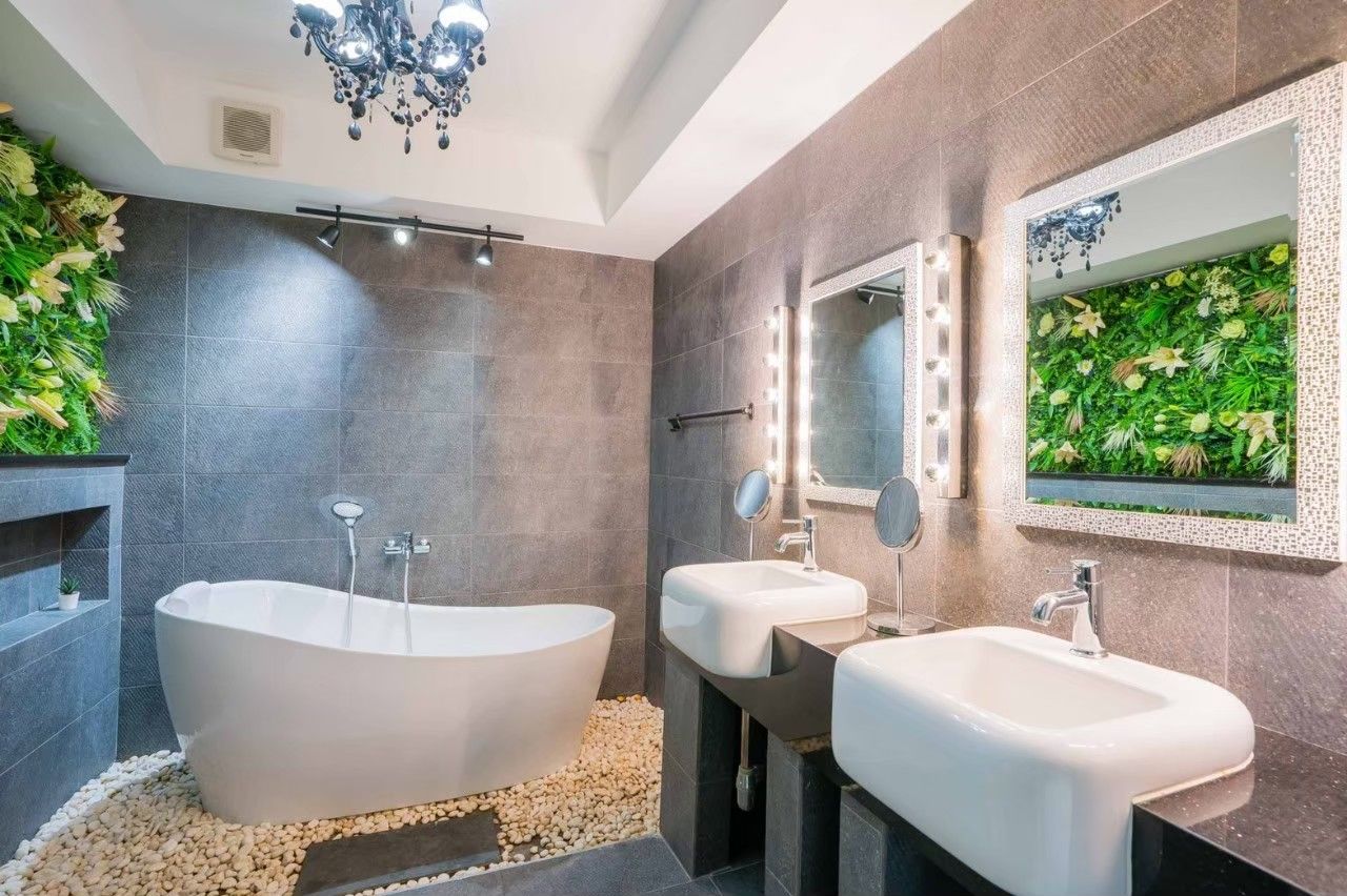 Bathroom with modern fixtures at Emerald VII Pool Villa