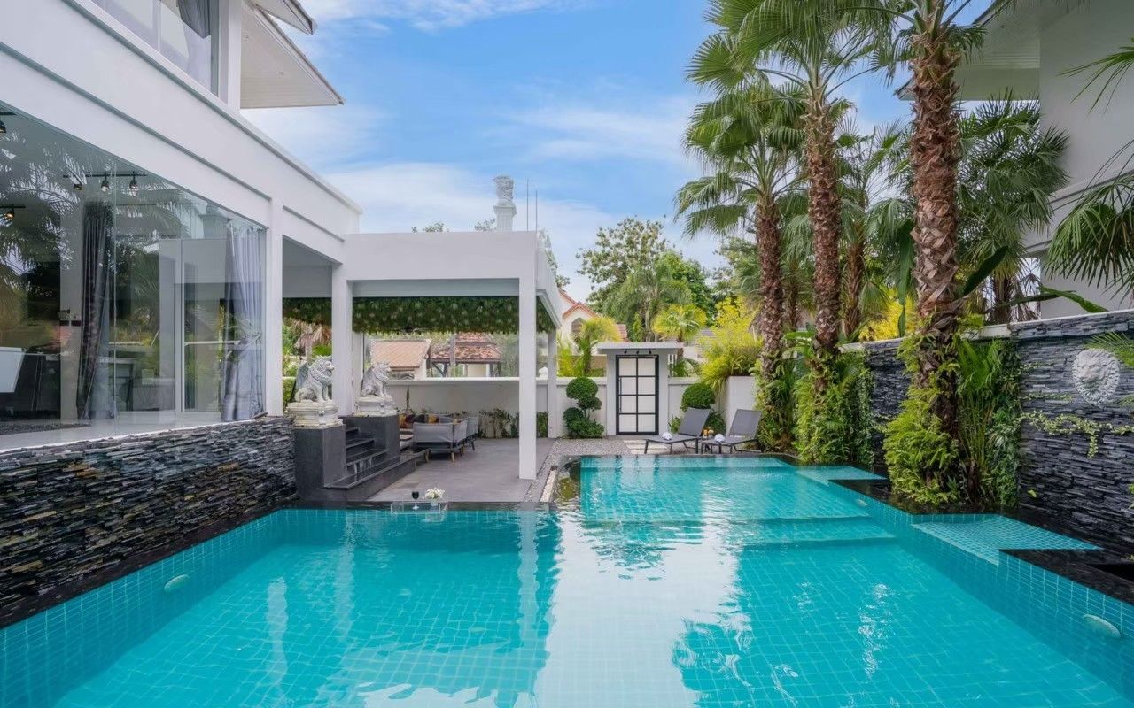 Pool deck and lounging area at Emerald VII Pool Villa