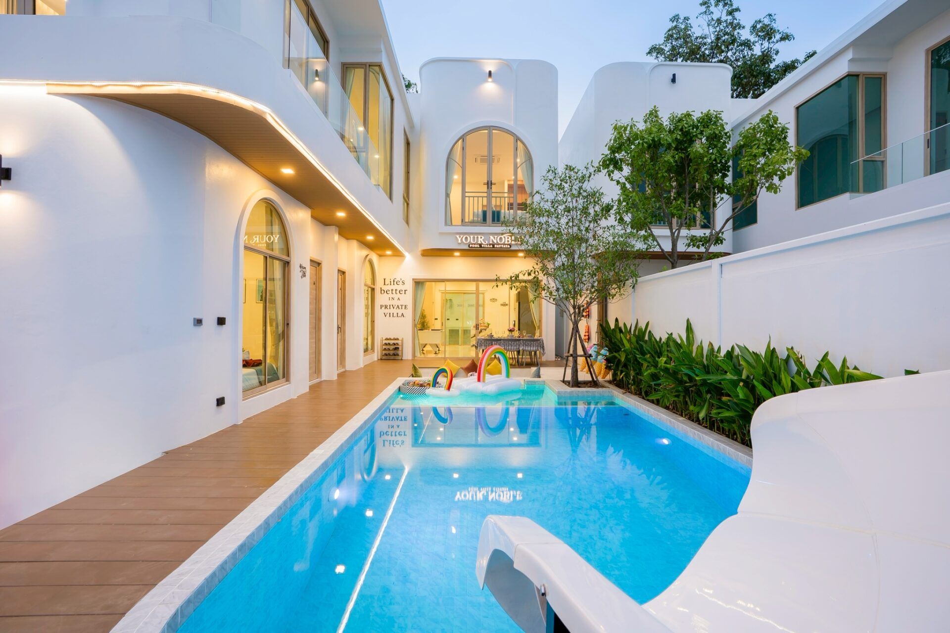 Large 5×11m private pool at Noble V Pool Villa, Jomtien Pattaya