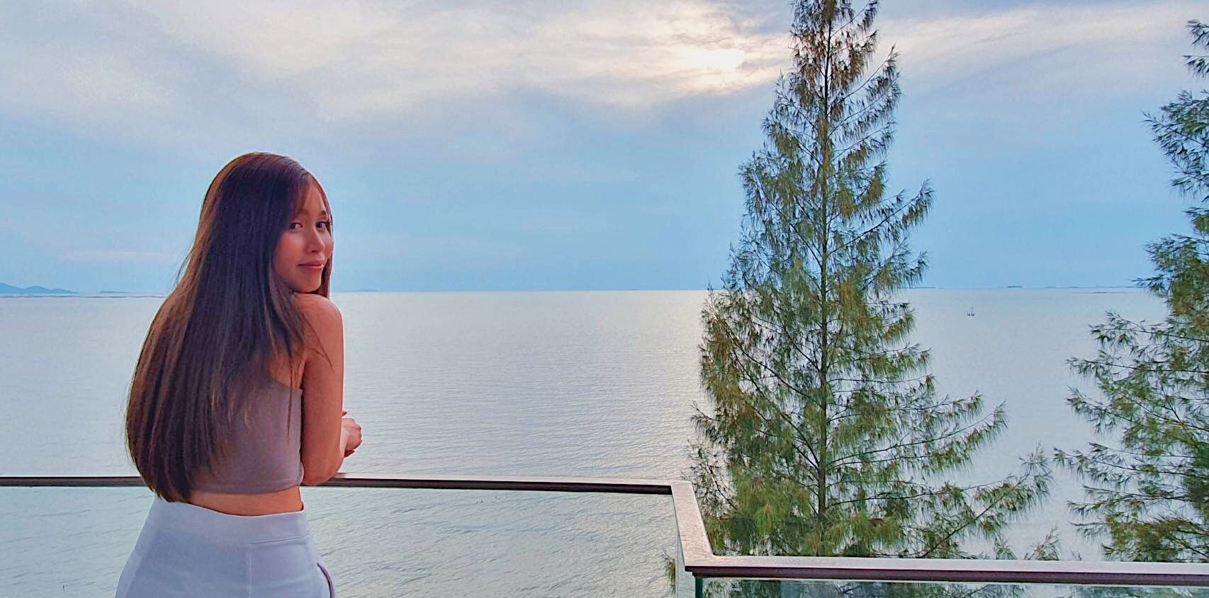 Ocean view from the balcony at Sand Beachfront Pool Villa III, ติดทะเลพัทยาเหนือ บางละมุง .