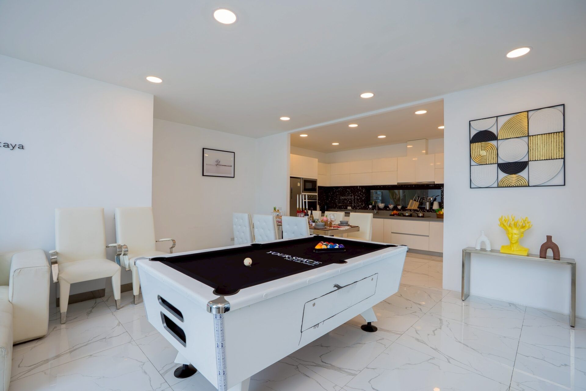 Modern bathroom with rain shower at Your Space IV